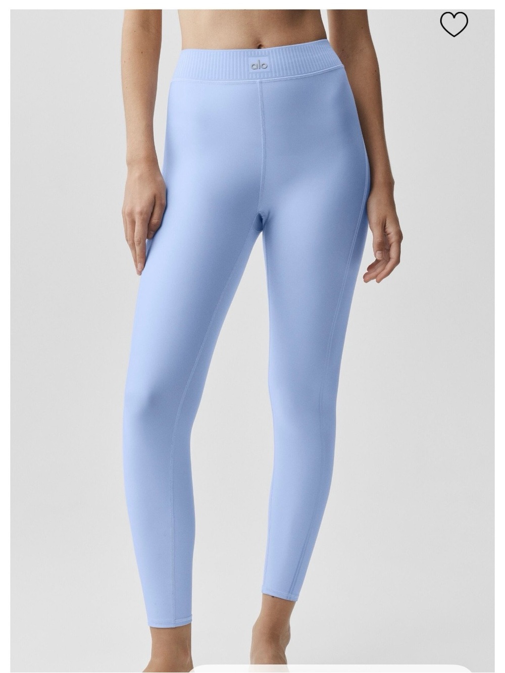 ALO Yoga Airlift High Waist 7/8 Line Up Leggings, Light Provence Blue